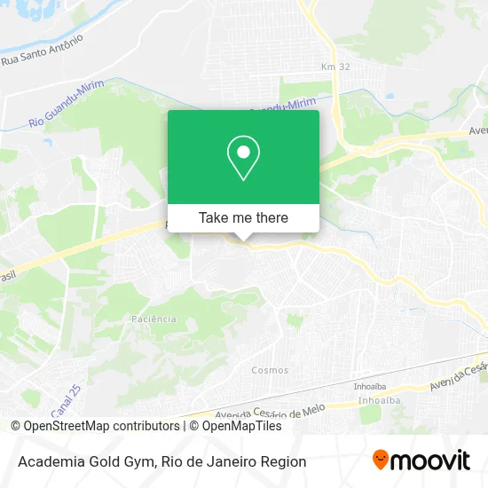 Academia Gold Gym map