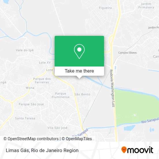 Limas Gás map