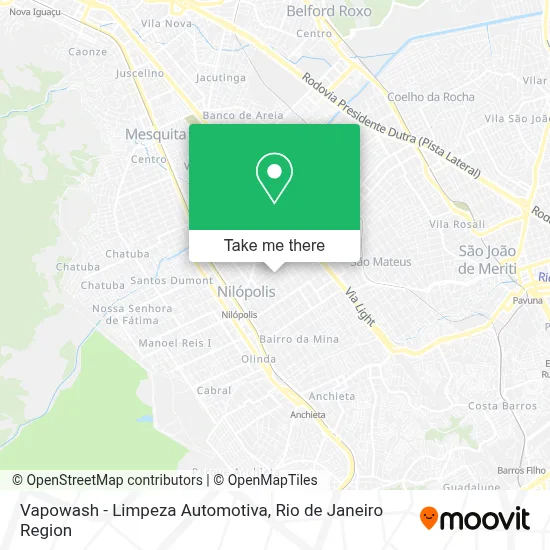 Vapowash - Limpeza Automotiva map