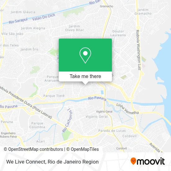 We Live Connect map