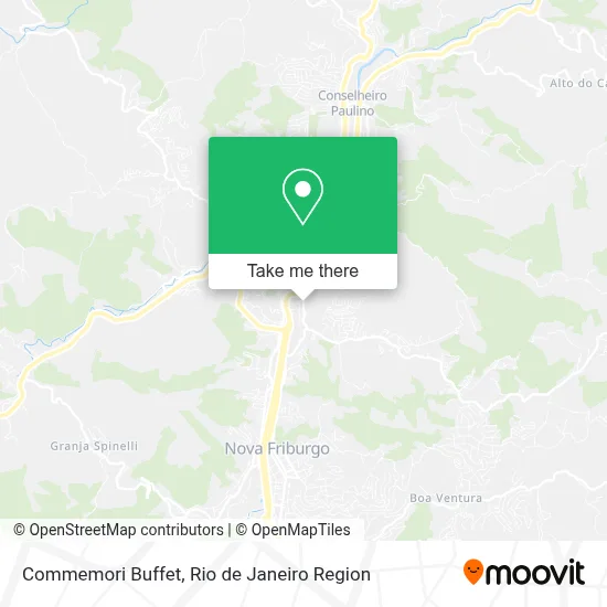 Commemori Buffet map
