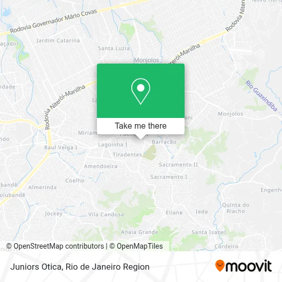 Juniors Otica map