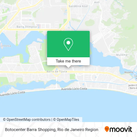 Botocenter Barra Shopping map