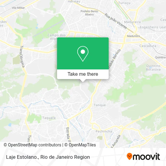 Laje Estolano. map