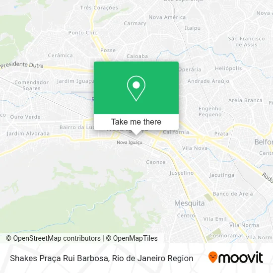 Shakes Praça Rui Barbosa map