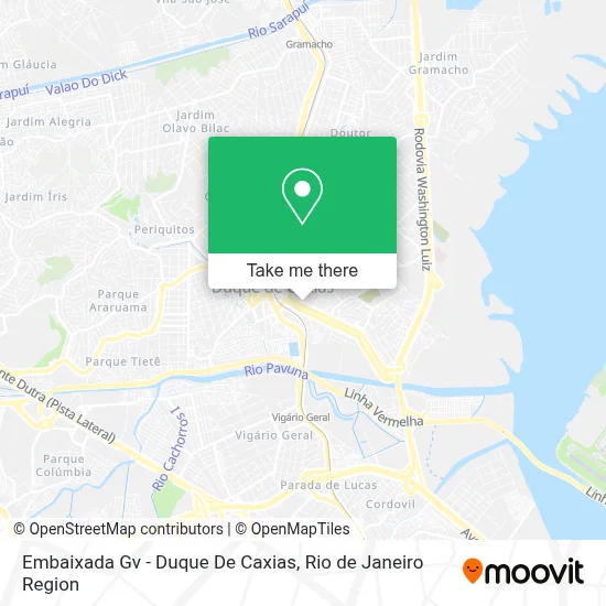 Embaixada Gv - Duque De Caxias map