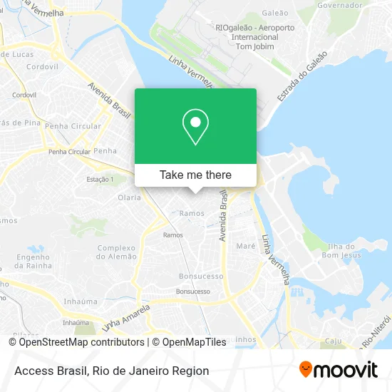 Access Brasil map