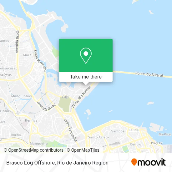Brasco Log Offshore map