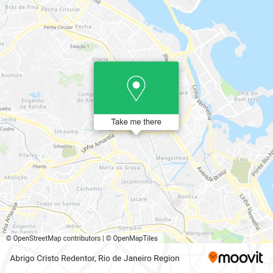 Abrigo Cristo Redentor map