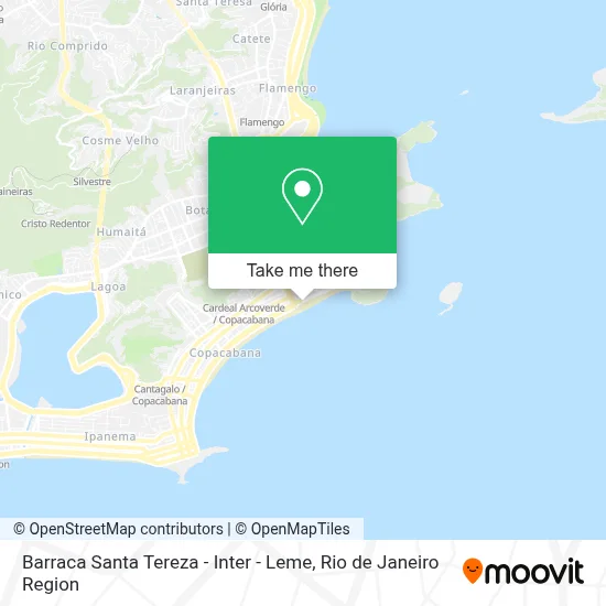 Barraca Santa Tereza - Inter - Leme map