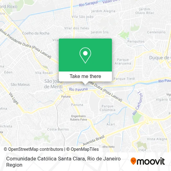 Comunidade Católica Santa Clara map