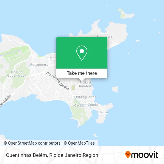 Quentinhas Belém map