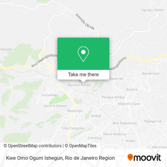 Kwe Omo Ogum Ishegun map