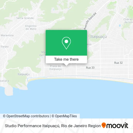 Studio Performance Itaipuaçú map
