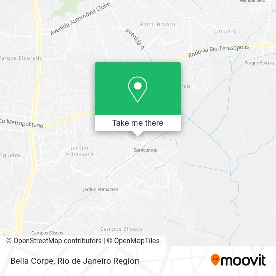 Bella Corpe map