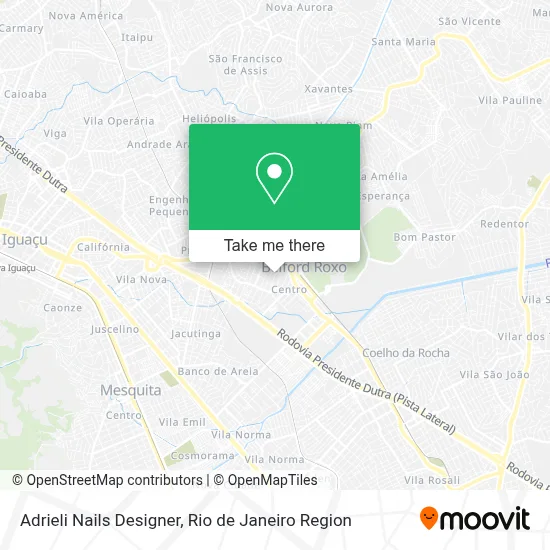 Adrieli Nails Designer map