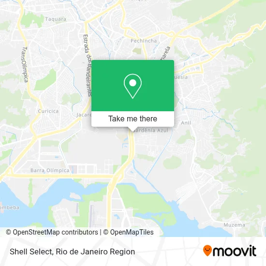 Shell Select map