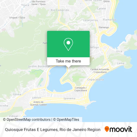 Quiosque Frutas E Legumes map