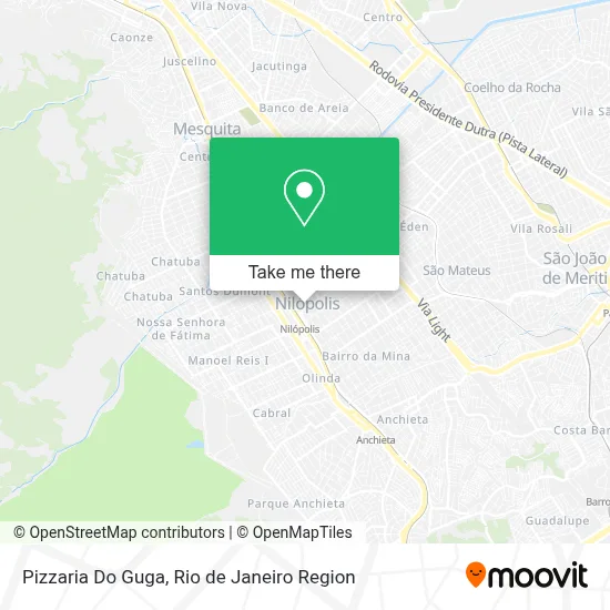 Pizzaria Do Guga map