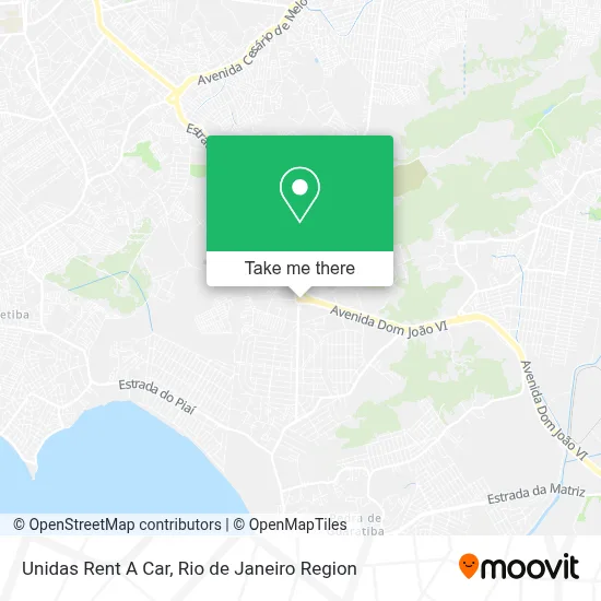 Unidas Rent A Car map