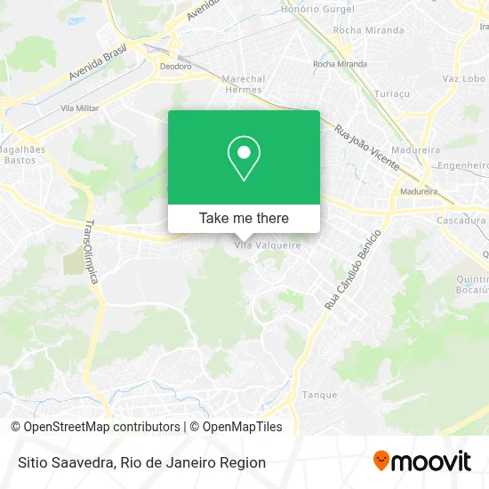 Sitio Saavedra map