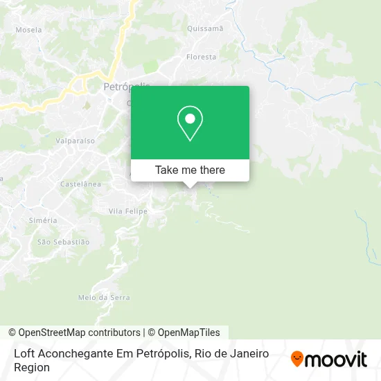 Loft Aconchegante Em Petrópolis map