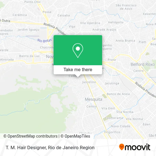 T. M. Hair Designer map