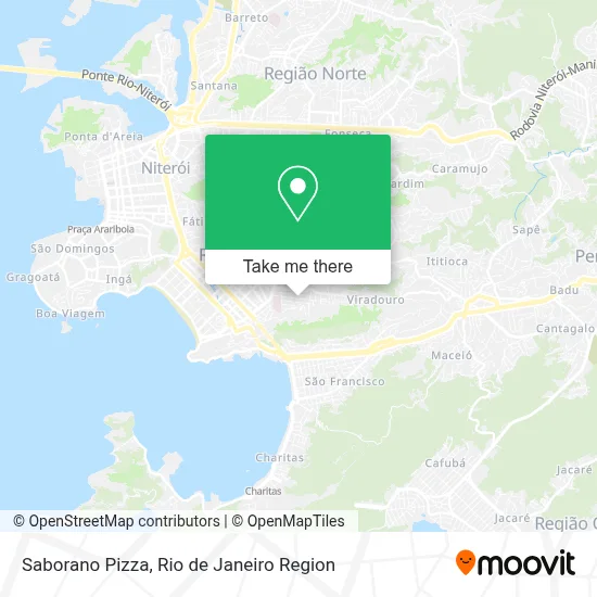 Saborano Pizza map