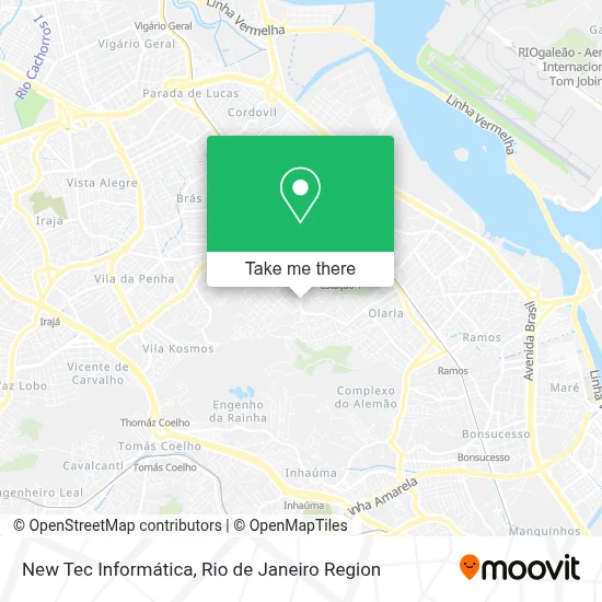 New Tec Informática map