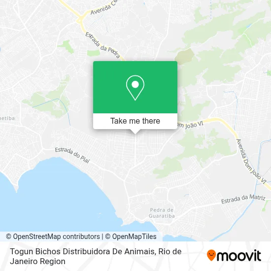 Togun Bichos Distribuidora De Animais map