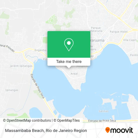 Massambaba Beach map