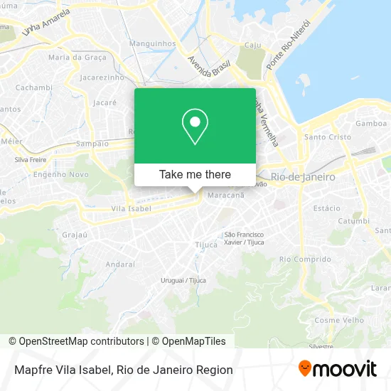 Mapfre Vila Isabel map