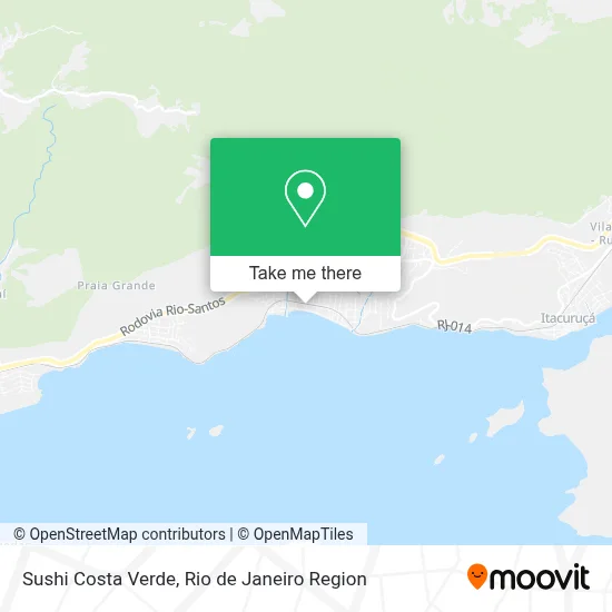 Sushi Costa Verde map