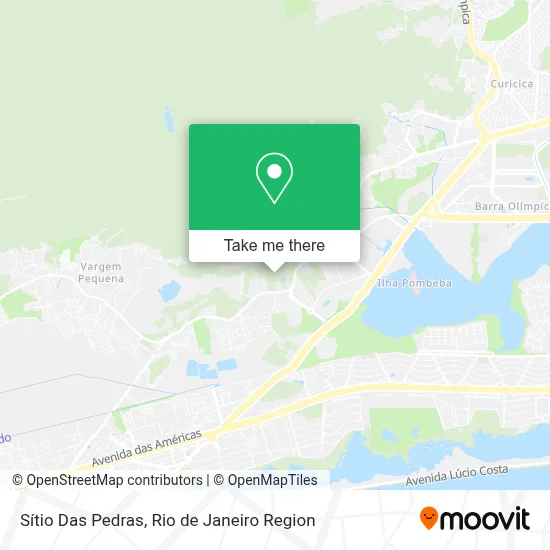 Sítio Das Pedras map