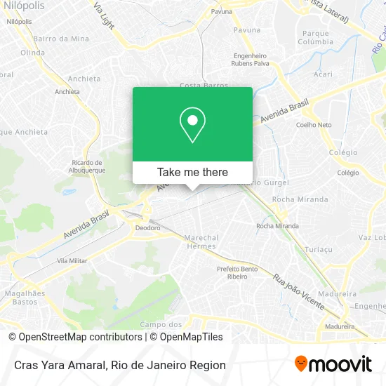 Cras Yara Amaral map