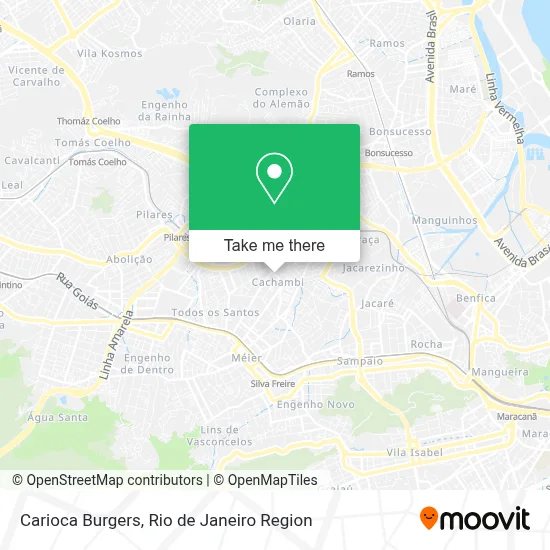 Carioca Burgers map