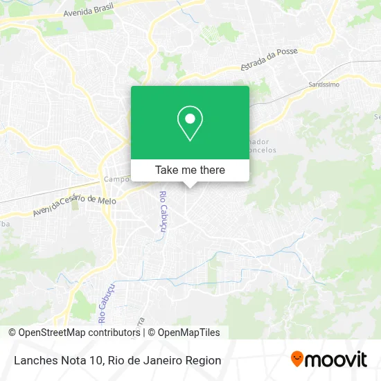 Lanches Nota 10 map