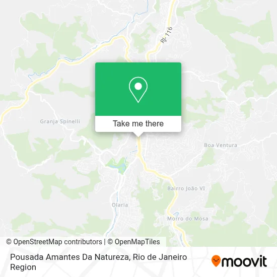 Pousada Amantes Da Natureza map