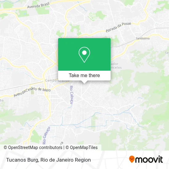 Tucanos Burg map