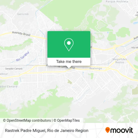 Rastrek Padre Miguel map