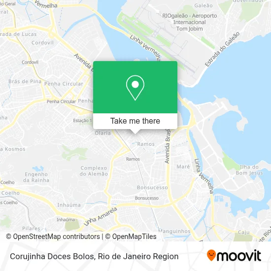 Corujinha Doces Bolos map