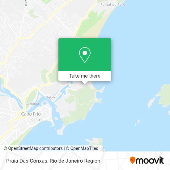 Praia Das Conxas map