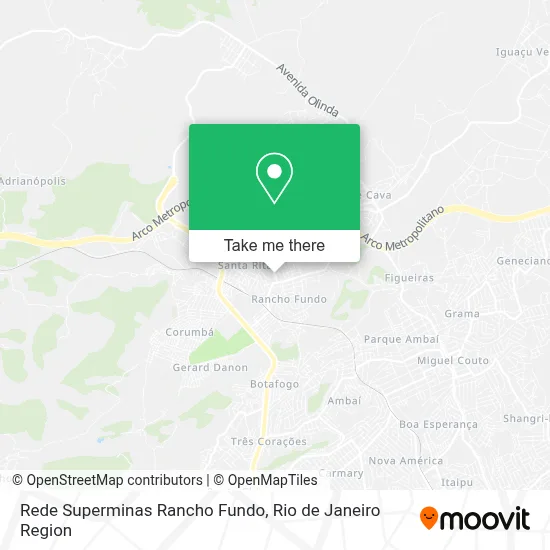 Rede Superminas Rancho Fundo map