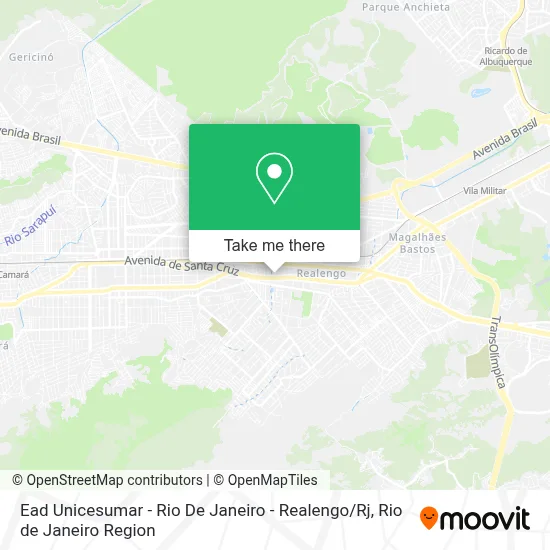 Ead Unicesumar - Rio De Janeiro - Realengo / Rj map
