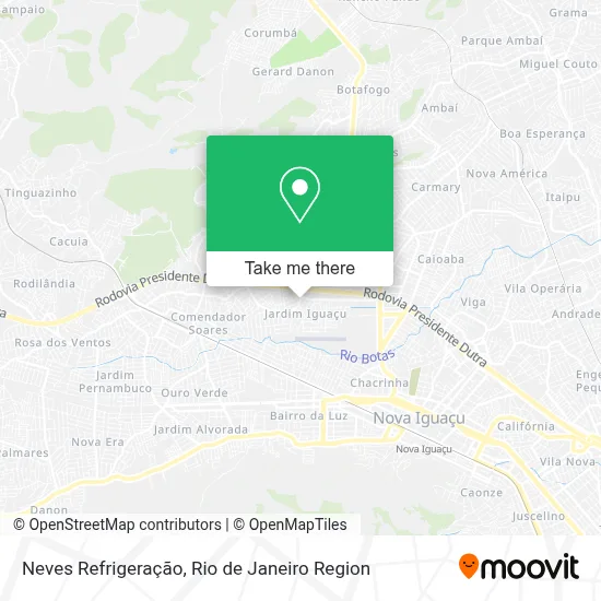 Neves Refrigeração map