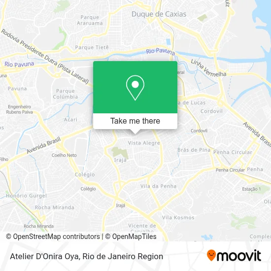 Atelier D'Onira Oya map