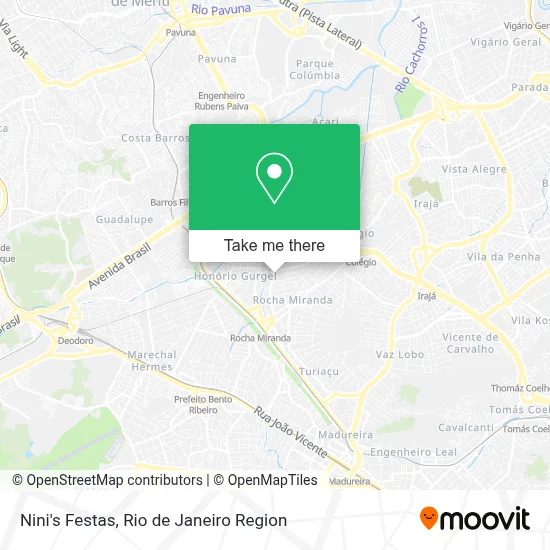 Nini's Festas map