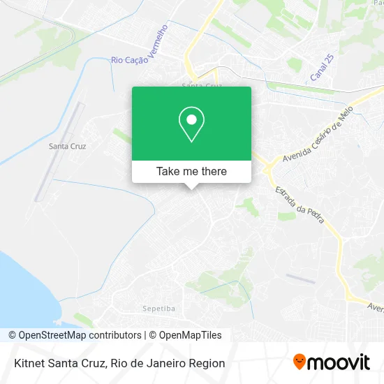 Kitnet Santa Cruz map