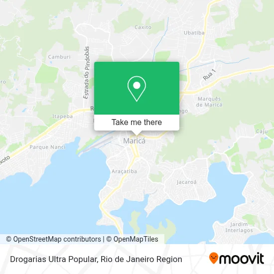 Drogarias Ultra Popular map