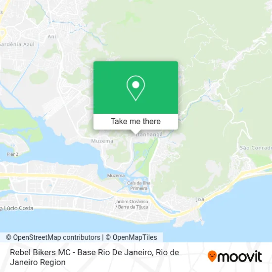 Rebel Bikers MC - Base Rio De Janeiro map